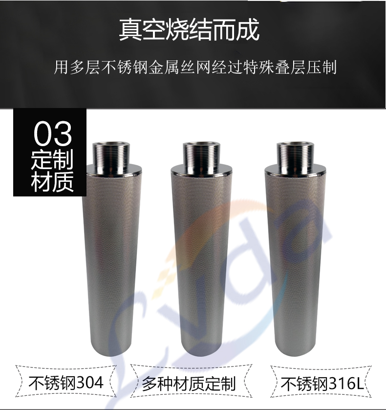 燒結網濾芯